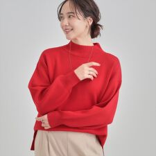 【洗濯機可S-LL】もちもちハイネックニット