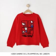 【HELLO KITTYコラボ】スウェットライクニット