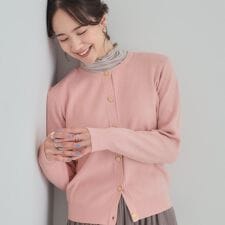 【洗濯機可S-LL】すっきり見えでやわらかタッチな クルーネックカーディガン