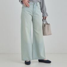 【SHOO・LA・RUE DENIM】体型カバーにも バギーワイドパンツ