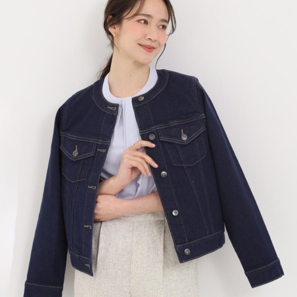 SHOO・LA・RUE DENIMS-LL高レビュー】大人のための ノーカラーデニム