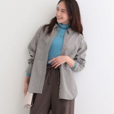【洗濯機可体型カバー】こなれ感をプラスする BIGポケットやわらかデニムシャツ