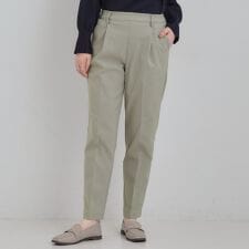 【洗濯機可S-LLあったか】すっきり上品に 裏起毛テーパードパンツ