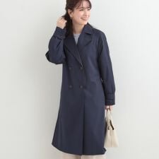 【S-LL撥水】通勤や学校行事にも ロングトレンチコート