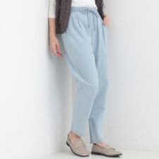 【ライトオンスデニムS-LL】らくらく イージーデニムテーパードパンツ