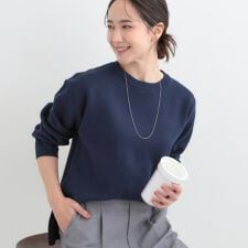 【S-LL洗濯機可体型カバー】大人世代も取り入れやすい スウェットライクニット