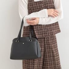 【軽量2WAY】ロングハンドル ラウンドトートバッグ