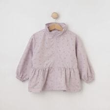 小花柄ペプラムブルゾン