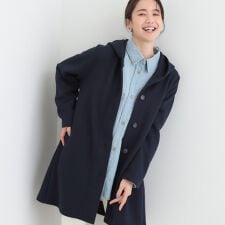 【洗濯機可S-LL】体型をカバーしながらスマートに魅せる。ストライプジャカード コーディガン