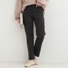 【洗濯機可SS-LLストレッチ】すらっときれい見え 大人のストレートパンツ