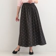 【着丈選べる】ふんわり揺れる アソート柄フレアスカート