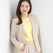 ノーカラージャケット (ショート丈、ベージュ系) の一覧 | koyuki 
