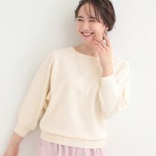 【洗濯機可S-LL】さらりと軽やか インせず着られる すっきり見えドルマンニット