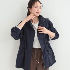 【防花粉S-LL】女性らしさあふれる 軽やかスタンドブルゾン