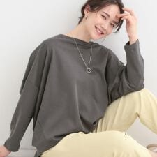 【洗濯機可UV綿100％】体型カバーが叶う 七分袖ゆるトップス