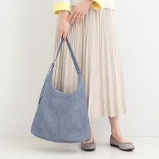 デニム風生地ワンショルダーバッグ