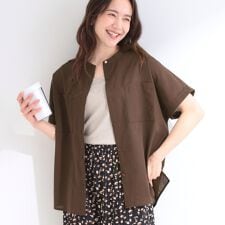 通気性前あきブラウス