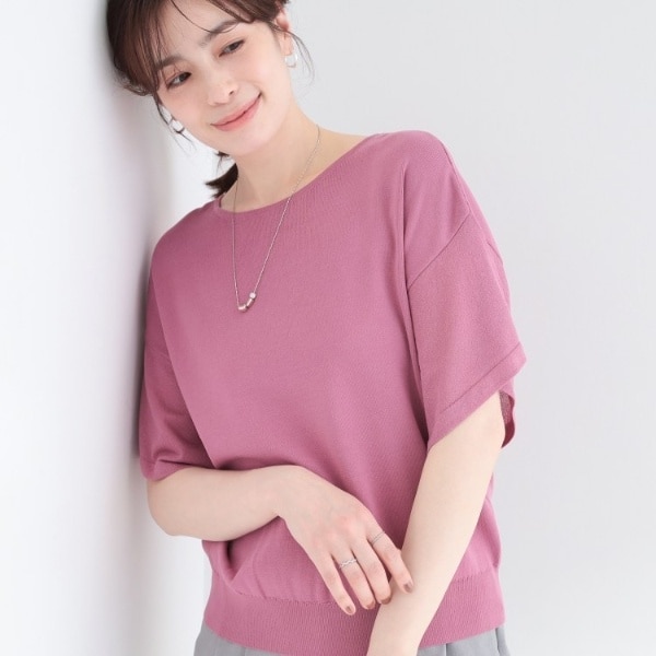 おうちで洗えるバタフライシアー半袖ニット | シューラルー(SHOOLARUE