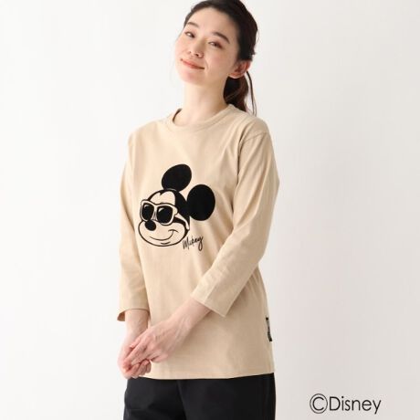 Disney ディズニーサングラスミッキーマウスフロッキープリント 七分袖t ベース ステーション Base Station ファッション通販 マルイウェブチャネル Disney ディズニーサングラスミッキーマウスフロッキープリント 七分袖t ベース ステーション Base Station ファッション通販 マルイウェブチャネル