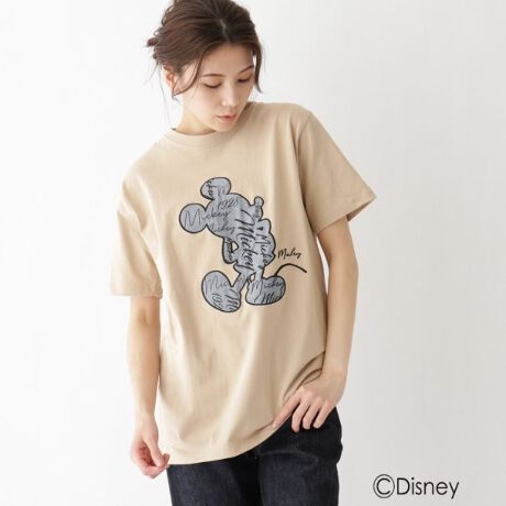 Disney ディズニーシルエットパッチワーク刺繍 ミッキーマウス 半袖t ベース ステーション Base Station ファッション通販 マルイウェブチャネル