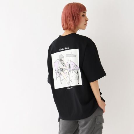 イラストレーター Mar 限定 バックプリント半袖tシャツ ベース ステーション Base Station ファッション通販 マルイウェブチャネル