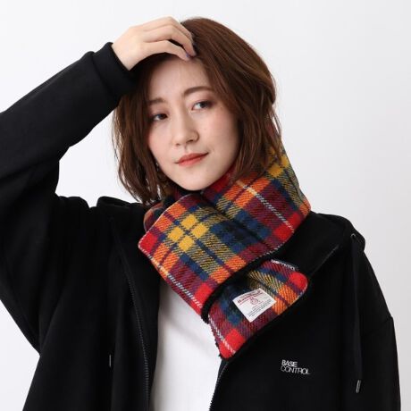 Harris Tweed ハリス ツィード 差し込み ボアマフラー ベース ステーション Base Station ファッション通販 マルイウェブチャネル