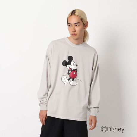 Disney ディズニー ミッキーマウスオーバーダイ 長袖tシャツ ベース ステーション Base Station ファッション通販 マルイウェブチャネル