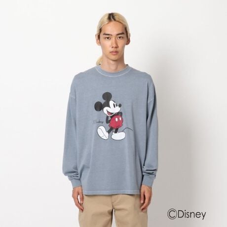 Disney ディズニー ミッキーマウスオーバーダイ 長袖tシャツ ベース ステーション Base Station ファッション通販 マルイウェブチャネル