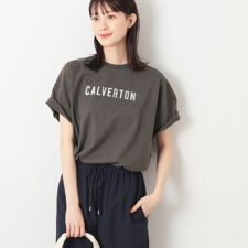 【洗える】箔プリントチュニックTシャツ（XS～L）