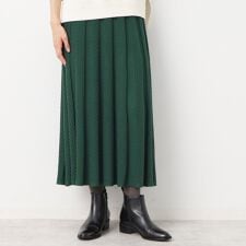 【洗える】ヤブリ柄ニットスカート（S～L）