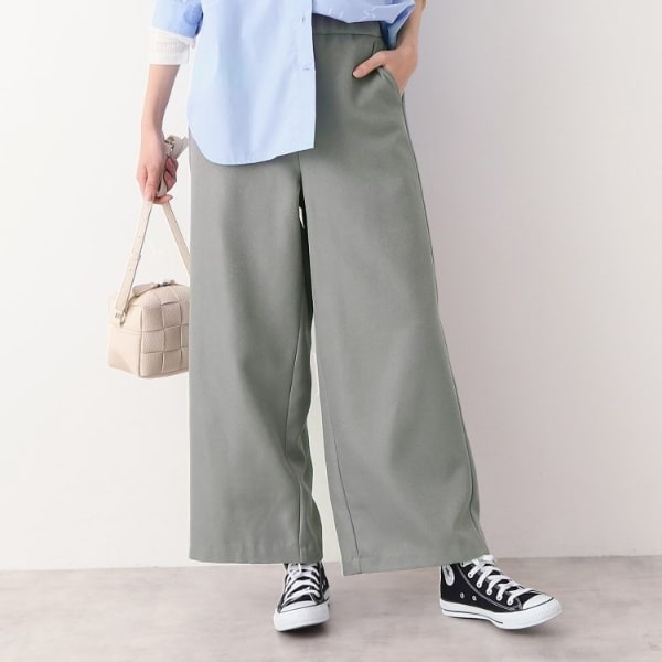 後ろゴム・洗える】ノータックワイドパンツ（XS～L） | デッサン