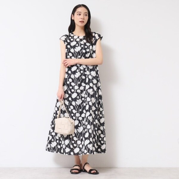 リンクコーデ・洗える】フラワープリントワンピース | デッサン(Dessin