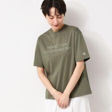 【ユニセックス／抗菌防臭／洗える】コットンロゴTシャツ