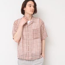 【洗える】オーガンジーチェックシャツ