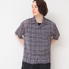 【洗える】オーガンジーチェックシャツ