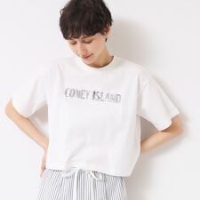 【洗える】スパンコールロゴTシャツ（XS～L）