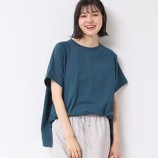 【洗える】ワイドラグランスリーブカットソー（XS～L）