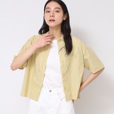 【洗える】クロップド丈シャツ（XS～L）