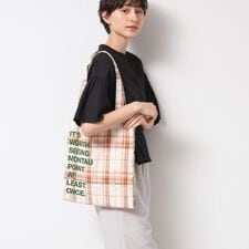 【A4収納可・軽量】チェックトート