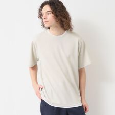 【吸水速乾接触冷感UV】鹿の子編みTシャツ
