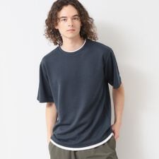 【吸水速乾接触冷感UV】鹿の子編みTシャツ