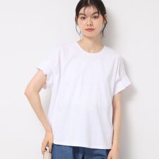 【洗える】袖タックデザインカットソー