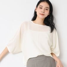 【前後2WAY・洗える】シアーカーディガン