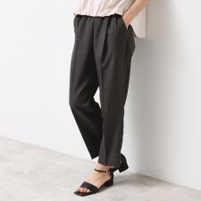 【ウエストゴム・洗える】センターライン入りテーパードパンツ（XS～L）