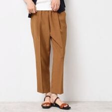 【ウエストゴム・洗える】センターライン入りテーパードパンツ（XS～L）