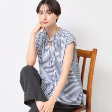 ストライプフレンチスキッパ―ブラウス