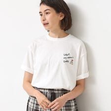【ユニセックス・洗える】Deddy刺繍入り オーガニックコットンTシャツ