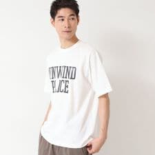 【洗える】オーガニックコットン ロゴプリントTシャツ