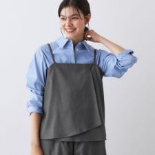 【セットアップ可・洗える】アシメキャミソール