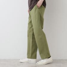 【洗える】コットンツイルパンツ